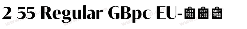 2 55 Regular GBpc EU字体转换